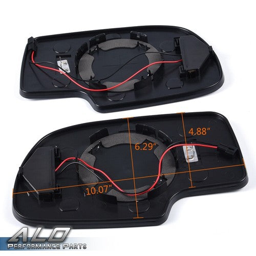 Solid Spare Fit For 03-2007 Chevy GMC Cadillac Power Mirror Glass Heated Passenger & Driver