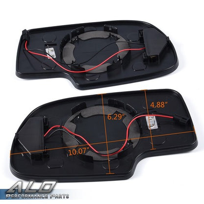 Solid Spare Fit For 03-2007 Chevy GMC Cadillac Power Mirror Glass Heated Passenger & Driver
