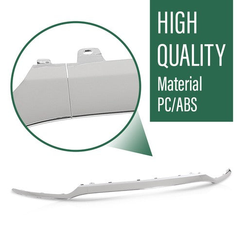 Solid Spare 3PCS For Mercedes Benz W205 2015-2018 Chrome Front Bumper Lower Lip Molding Trim