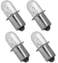 Solid Spare (4) Xenon Bulb Replacements for Milwaukee 49-81-0030 18 Volt