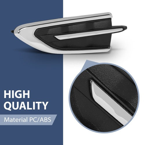 Solid Spare Front Fender Grille Molding Plate Left+Right Fit For 2017 2018 2019 Ford Escape