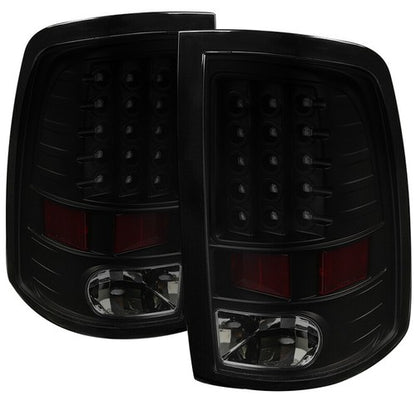 Solid Spare Left+Right Side For Dodge Ram 1500 2009-2018 Black Tail Light Lamp Replacement