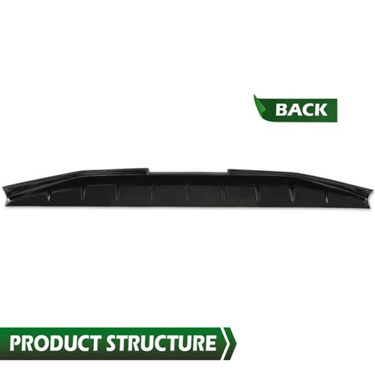 Solid Spare New Fit For Ford F-150 F150 2015-2020 Black ABS Rear Tailgate Top Wing Spoiler