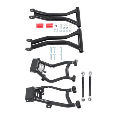 Solid Spare Rear High Clearance A-Arms for Polaris RZR 800 S / RZR 800 4 - BLACK