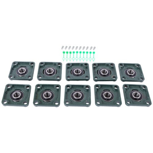 Solid Spare 10 Pcs UCP204-12 Pillow Block Flange Bearing 3/4" Bore 4 Bolt Solid Base