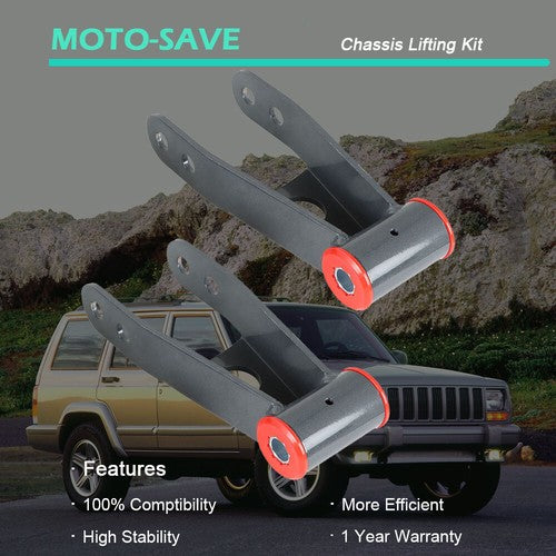 Solid Spare 3" Front 2" Rear Full Leveling Lift Kit For 84-01 Jeep Cherokee XJ 2WD 4WD Sport