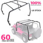 Solid Spare Roof Rack For Jeep Wrangler TJ Rubicon 97-2006 Textured Black Replace For 76713