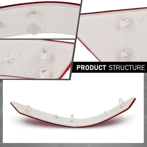 Solid Spare Fit For 08-11 Mercedes-Benz W164 ML-Class Rear Bumper Reflector Light Left Side