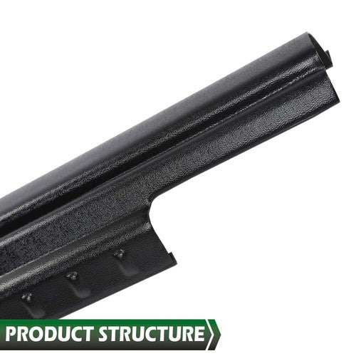 Solid Spare Fit For 07-18 Jeep Wrangler 4-Door Rocker Panel Guard Sill Plate Cover