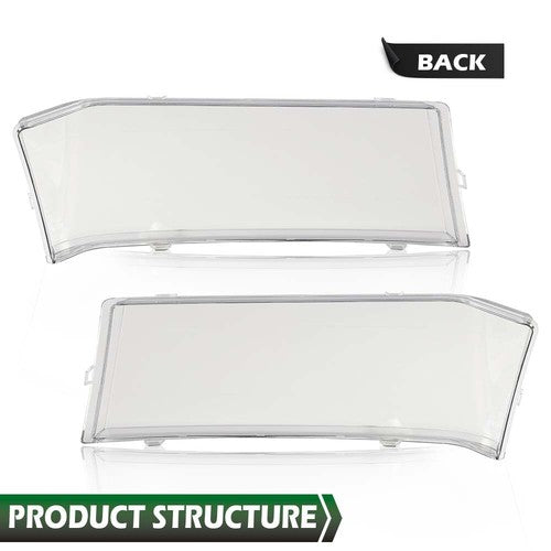 Solid Spare Headlight Replacement Lens Left+Right Fit For 04-12 Chevy Colorado GMC Canyon