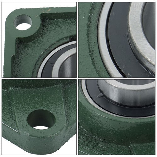 Solid Spare 4PCS UCF209-28 with seat bearing 1 3/4" hole 4 Bolt Solid Base Self-Aligning