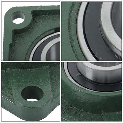 Solid Spare 4PCS UCF209-28 with seat bearing 1 3/4" hole 4 Bolt Solid Base Self-Aligning