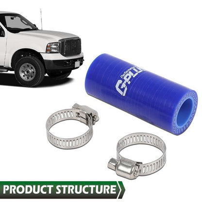Solid Spare Cooler Silicone Hose Fit For 2003-2010 Ford F & E Series 6.0L Powerstroke Diesel