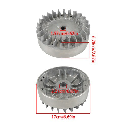 Solid Spare NonHemi Cast Aluminum 10kRPM Flywheel For Predator 196cc 212cc 224cc 69736 69730