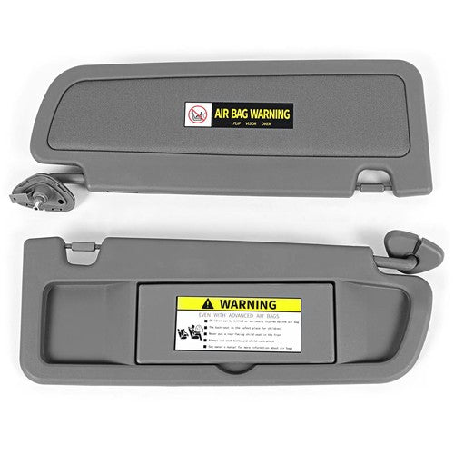 Solid Spare Driver & Passenger Dark Gray Sun Visor PAIR For 2006-2011 Honda Civic Visor Set