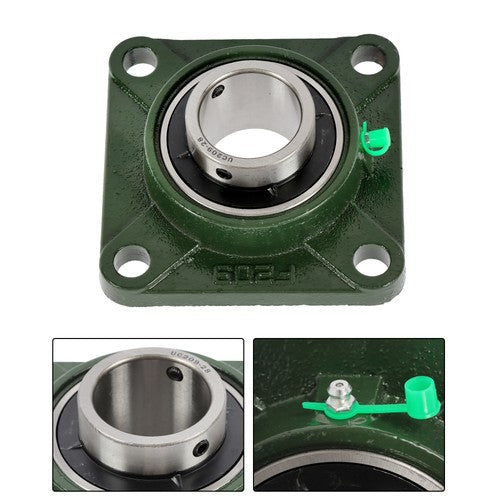 Solid Spare (6) UCF209-28 Solid Base Pillow Block Flange Mounted Bearing 1-3/4" Bore 4 Bolt