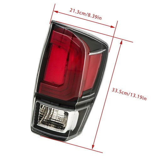 Solid Spare Rear Left & Right Side Brake Lamps Tail Lights For Toyota Tacoma 2016-21 Pickup
