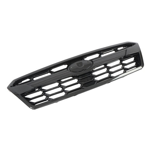 Solid Spare Front Bumper Grille For Subaru Crosstrek 2018 19 20 Plastic Black Carbon Fiber