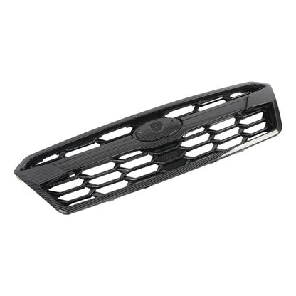 Solid Spare Front Bumper Grille For Subaru Crosstrek 2018 19 20 Plastic Black Carbon Fiber