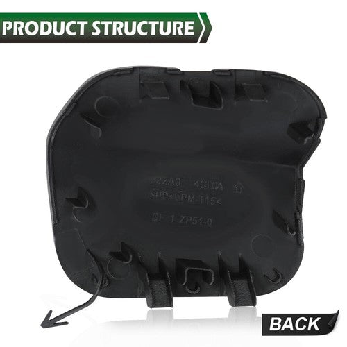 Solid Spare Fit For 14-16 Nissan Rogue Front Bumper Bracket Tow Eye Hook Cover Cap