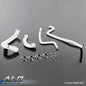 Solid Spare Fit For Jeep 1997-2001 Wrangler TJ 4.0L White Silicone Radiator Hose+Clamps Kit
