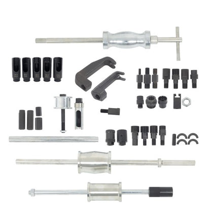 Solid Spare 40 Pieces Slide Hammer Puller Adapter Tool Kit Engine Fuel Injector Extractor