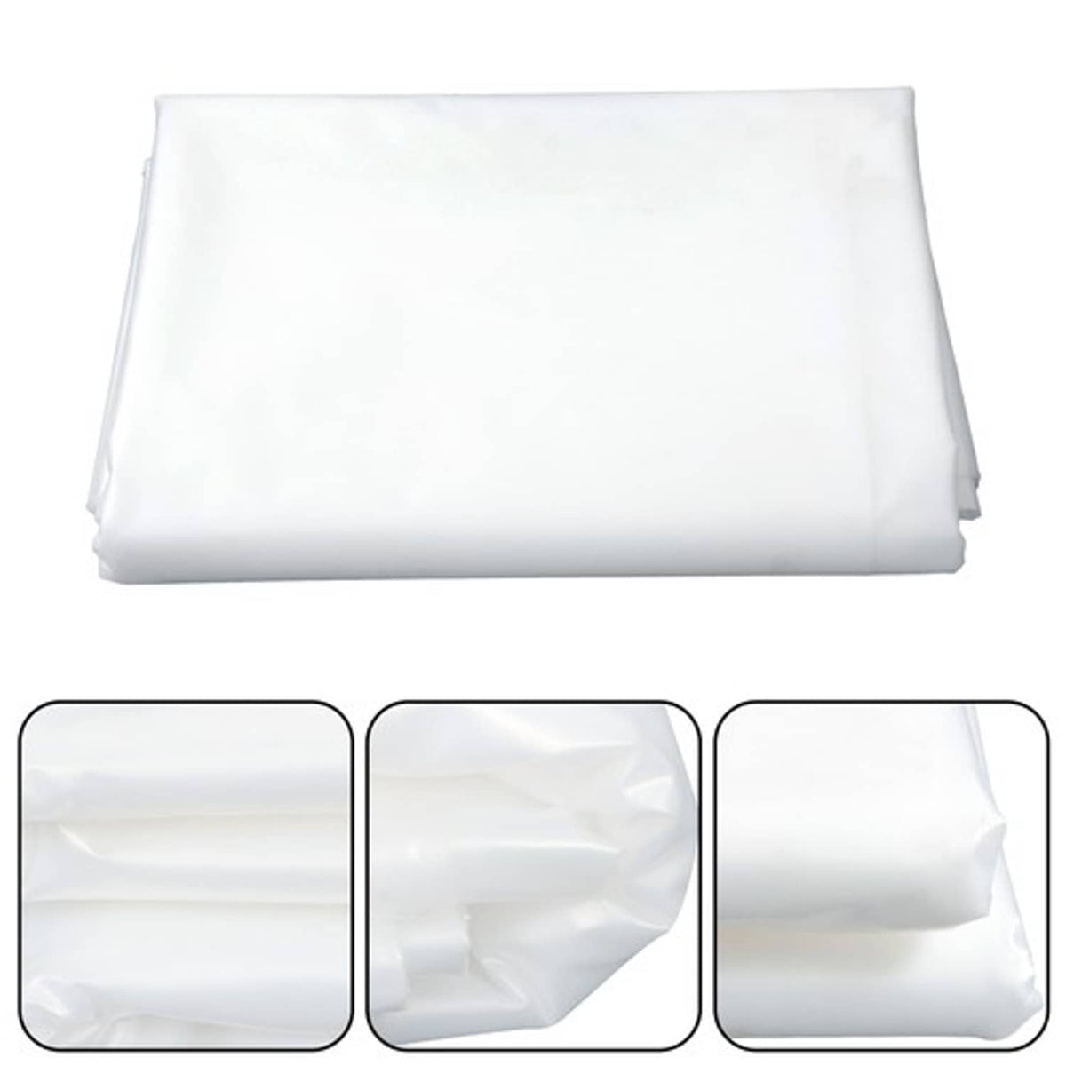 Solid Spare Clear Greenhouse Plastic Sheeting - 25 × 20 FT 6 mil UV Resistant Polyethylene
