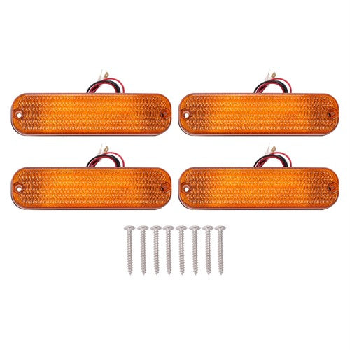 Solid Spare 4 LED Amber Flashing Cab Lights For John Deere 50 Series 4050 4250 4450 #AR60250