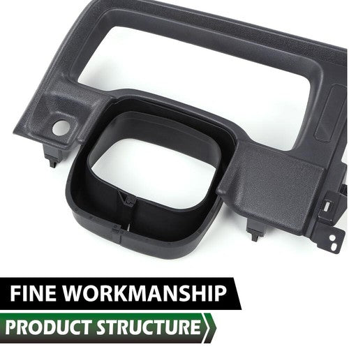 Solid Spare Fit For 97-01 Jeep Cherokee XJ Dash Bezel Trim Speedometer Column Surround New