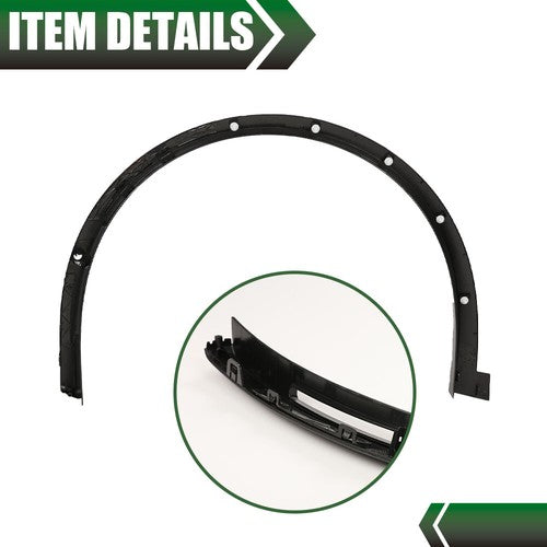 Solid Spare Fit For 16-21 Tesla Model X Front Left & Right Fender Flare Wheel Arch Molding