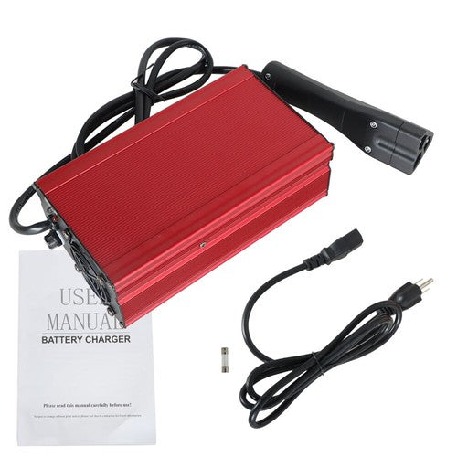 Solid Spare For EZGO RXV & TXT Battery Charger 48V 10A Golf Cart "Triangle" 3 Pin Style Plug