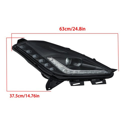 Solid Spare HID W/Ballast Fit For Chevrolet Corvette 2014-2019 Right Headlight Black Housing