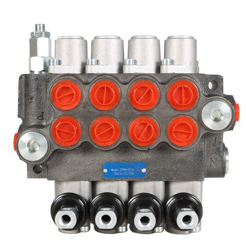 Solid Spare 4 Spool Hydraulic Directional Control Valve 11gpm Double Acting Cylinder New