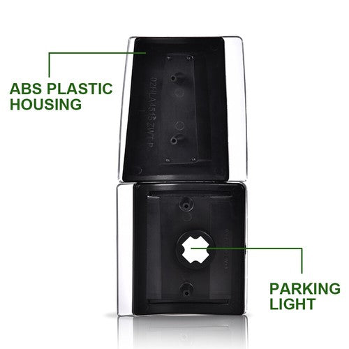 Solid Spare Corner Signal Side Marker Lamps Black Fit For Chevy CK C10 1500 2500 3500 Tahoe