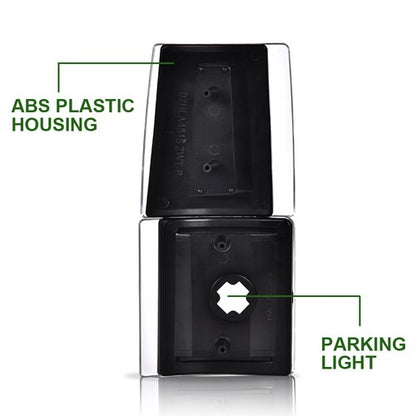 Solid Spare Corner Signal Side Marker Lamps Black Fit For Chevy CK C10 1500 2500 3500 Tahoe