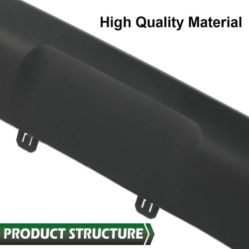 Solid Spare Front Lower Valance Skid Plate Board Guard Fit For 19-22 Toyota Rav4 Black ABS