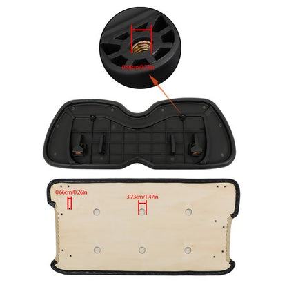 Solid Spare For Club Car Precedent 2004-2011 Beige Front Seat Cushion & Backrest Golf Cart