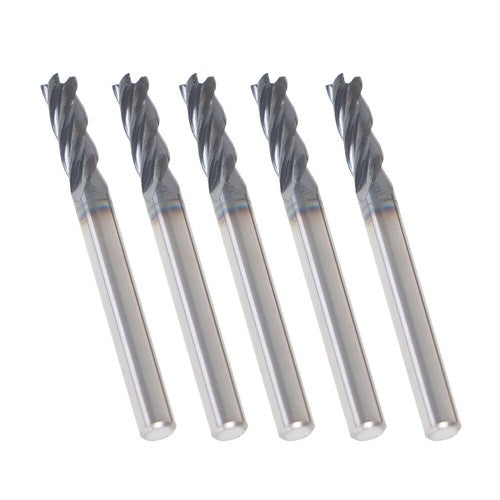 Solid Spare 5 × 3/16" 4 Flute Regular Carbide End Mill 5/8" LOC 2" Overall Length