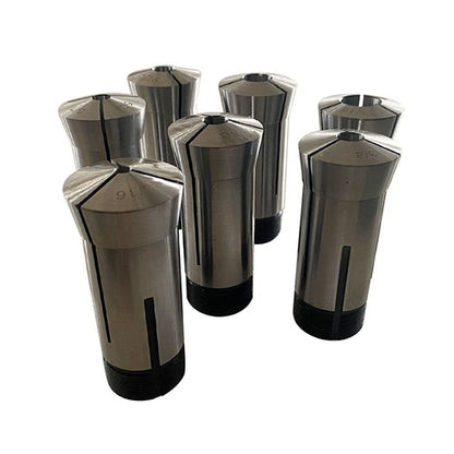 Solid Spare 7PC 5C Hex. Collet Set 1/4", 5/16", 3/8", 1/2", 5/8", 3/4", 7/8" 0.0006TIR