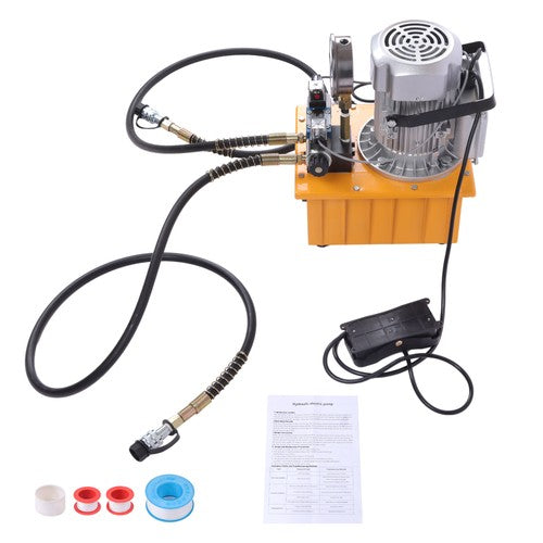 Solid Spare 8L Electric Hydraulic Pump 10000 PSI Double Acting Solenoid 110V