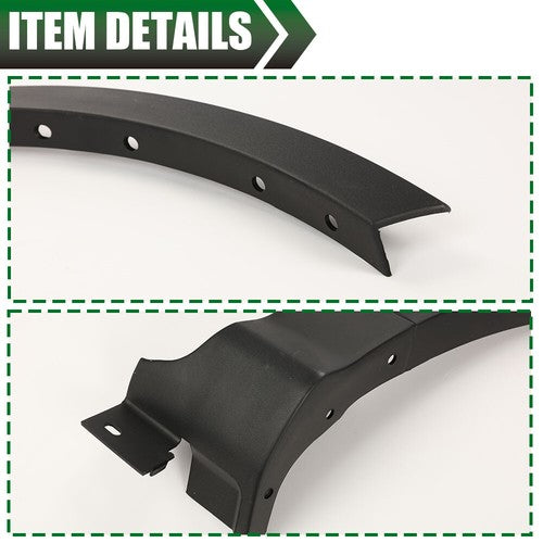 Solid Spare Front Right Side Fender Flare Wheel Arch Molding Fit For 2013-2017 Ford Escape