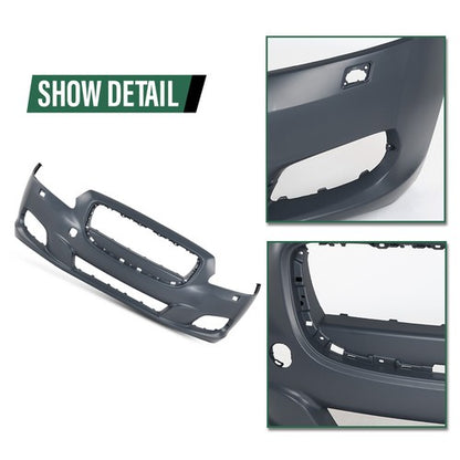 Solid Spare Front Bumper Cover Fit For 11-15 Jaguar XJR XJ w/o Paking Aid Sensor Hole