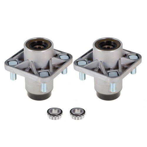 Solid Spare For Club Car DS Golf Cart 1982-2002 Models 2x Front Wheel Hub Kit Bearings Seals