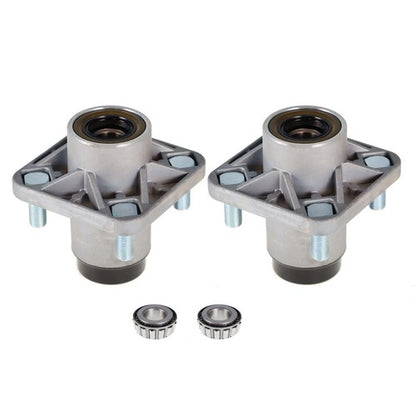 Solid Spare For Club Car DS Golf Cart 1982-2002 Models 2x Front Wheel Hub Kit Bearings Seals