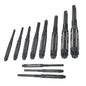 Solid Spare Adjustable 11Pcs Hand Reamers A-K, H4-H14, 15/32 to 1-1/2, HSS 6 Blades