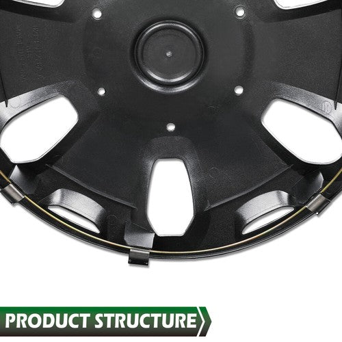 Solid Spare Fit For 2010-2013 Ford Transit Connect Van 15" Wheel Cover Hub Cap Full Rim Hub