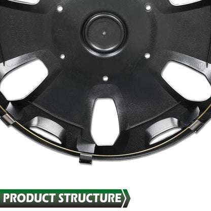 Solid Spare Fit For 2010-2013 Ford Transit Connect Van 15" Wheel Cover Hub Cap Full Rim Hub