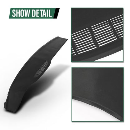Solid Spare Black TPE Dash Board Cover Overlay Fit For 97-02 Chevy Camaro Pontiac Firebird