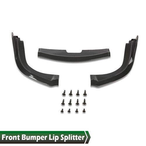 Solid Spare Fit For 06-07 Subaru Impreza WRX STI Front Carbon Look Bumper Lip Splitter