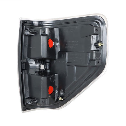 Solid Spare For 2009-2014 Ford F-150 Series Red Driver & Passenger Rear Brake Tail Lights